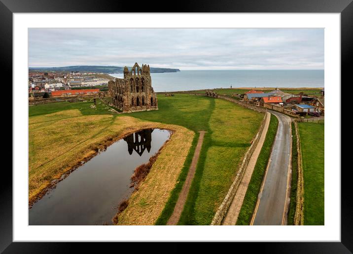 Whitby Abbey Framed Mounted Print by Steve Smith