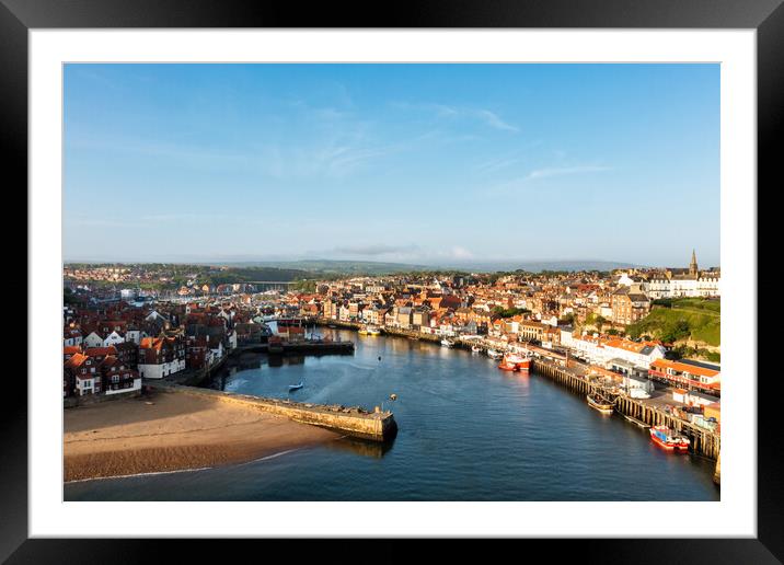 Whitby Framed Mounted Print by Steve Smith