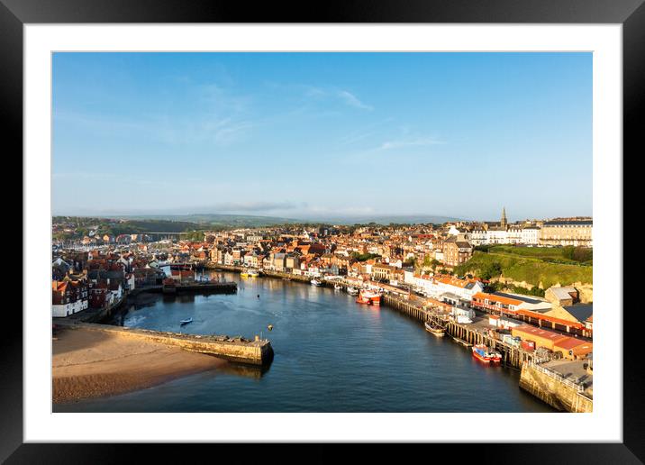 Serene Whitby by the Sea Framed Mounted Print by Steve Smith