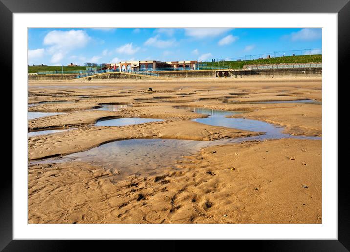 Serenity on Whitley Bay Framed Mounted Print by Steve Smith