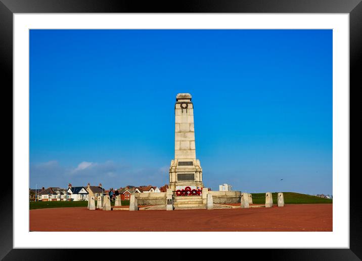 Whitley Bay War Memorial Framed Mounted Print by Steve Smith