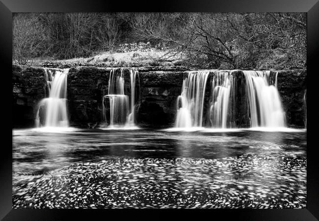 The Serene Wain Wath Waterfall Framed Print by Steve Smith