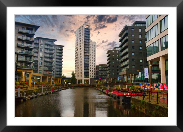 Leeds Dock Framed Mounted Print by Steve Smith