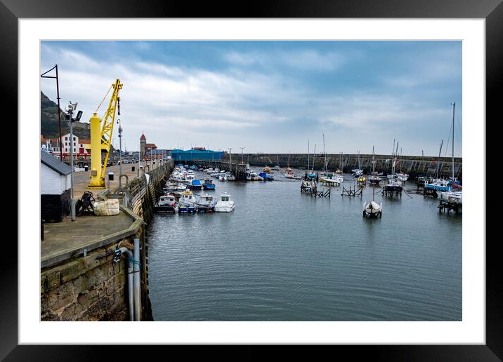 Scarborough Marina Framed Mounted Print by Steve Smith