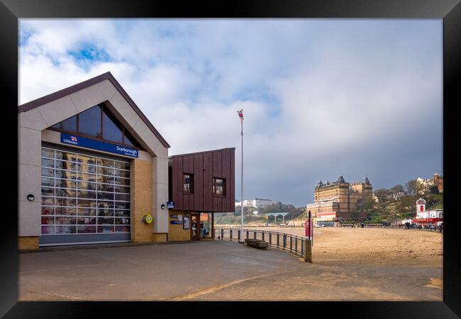 Lifeboat Station Scarborough Framed Print by Steve Smith