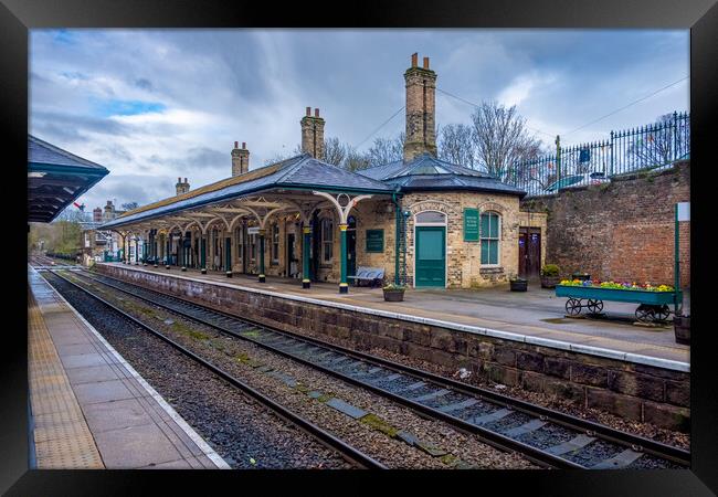 Knaresborough Railway Station Framed Print by Steve Smith