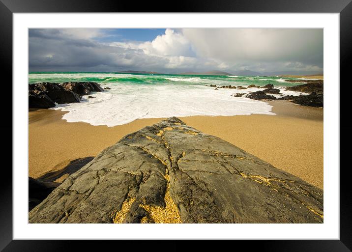 Scarista Beach Framed Mounted Print by Steve Smith