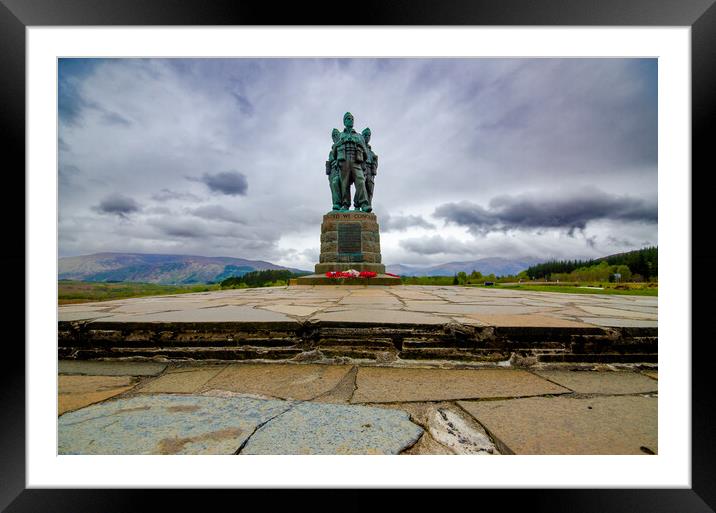 Commando Memorial Framed Mounted Print by Steve Smith