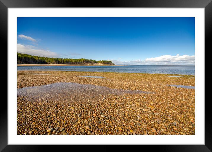 Serene Beauty of Findhorn Beach Framed Mounted Print by Steve Smith