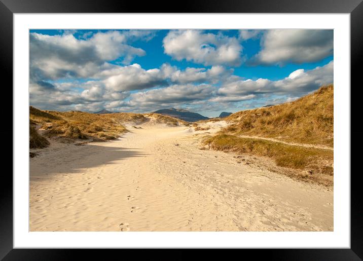 Serenity on Luskentyre Beach Framed Mounted Print by Steve Smith