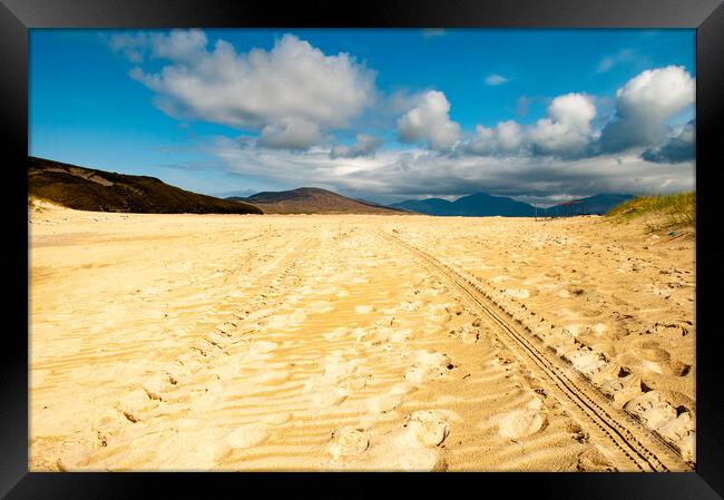 Horgabost Beach Isle Of Harris Framed Print by Steve Smith