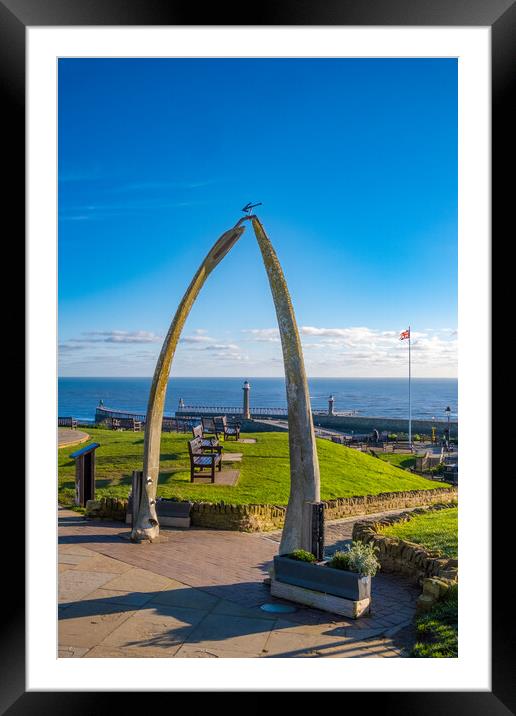 Majestic Whitby Whalebones Framed Mounted Print by Steve Smith
