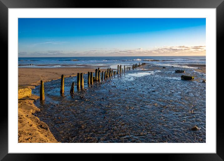 Sandsend Beach Framed Mounted Print by Steve Smith