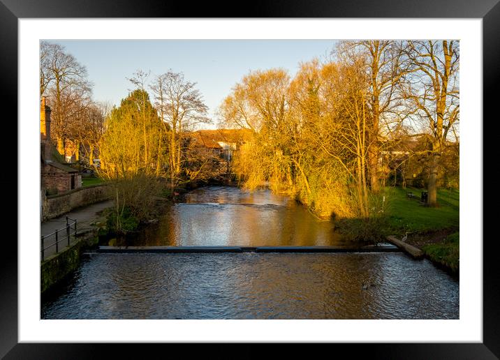 A Serene Journey through Ripons History Framed Mounted Print by Steve Smith