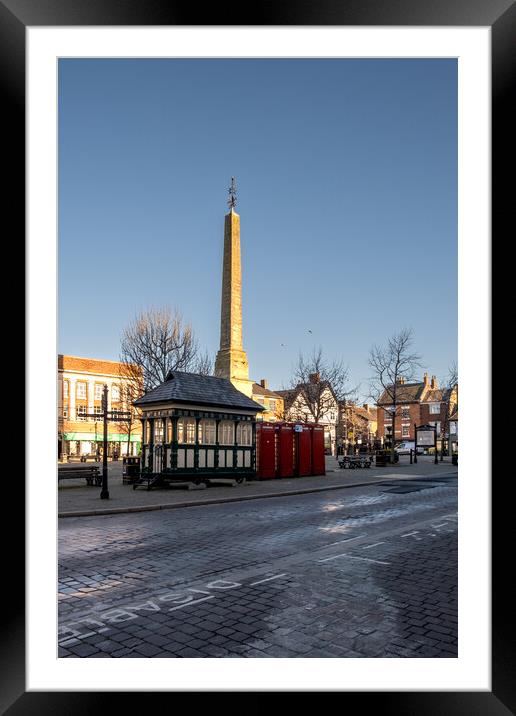 The Obelisk Ripon Framed Mounted Print by Steve Smith