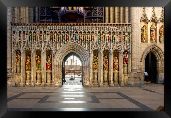 Majestic Beauty of Ripon Cathedral Framed Print by Steve Smith