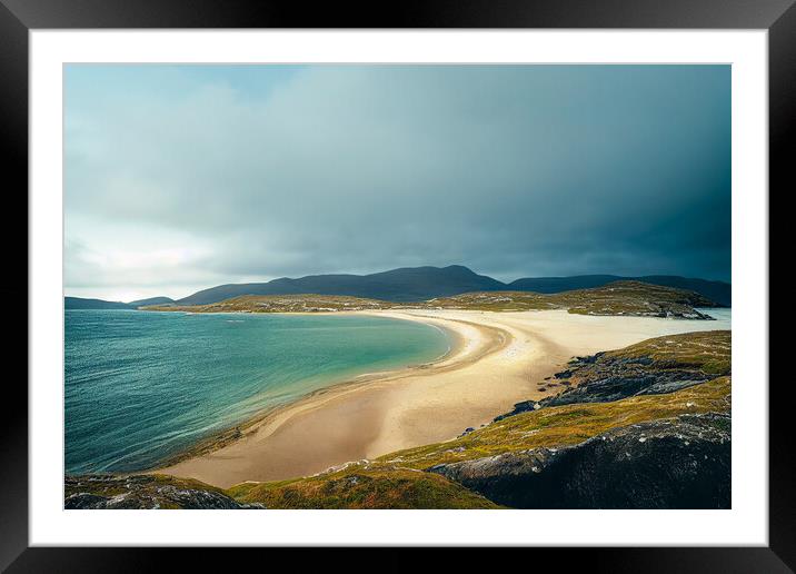 Luskentyre Isle of Harris Framed Mounted Print by Steve Smith