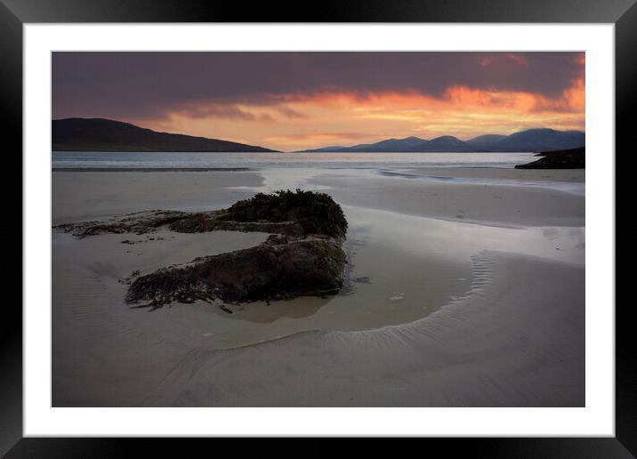 Serenity at Luskentyre Beach Framed Mounted Print by Steve Smith