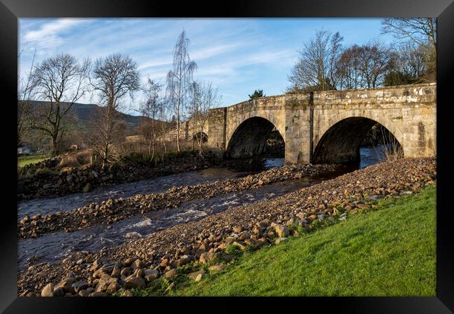 Reeth Bridge Framed Print by Steve Smith