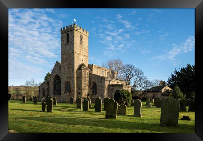 Gilling West Church Framed Print by Steve Smith