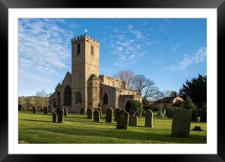 Gilling West Church Framed Mounted Print by Steve Smith
