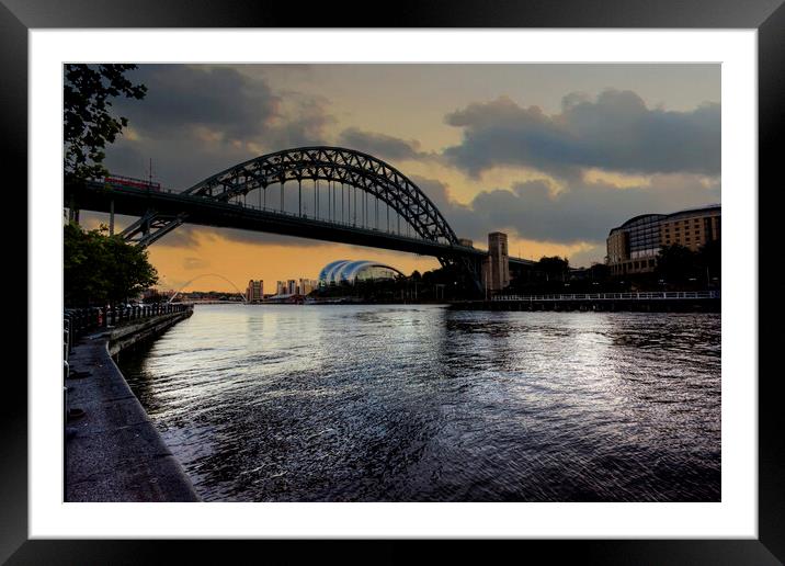 Capturing the Beauty of Tyne Bridge Framed Mounted Print by Steve Smith