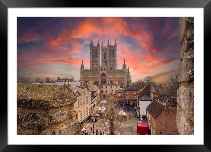 Lincoln Cathedral Gothic Marvel Framed Mounted Print by Steve Smith