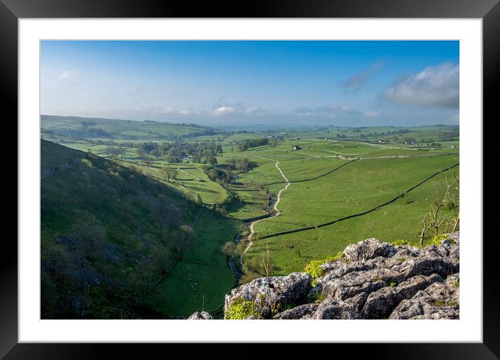 Malham Cove Views: Striking Natural Beauty Framed Mounted Print by Steve Smith