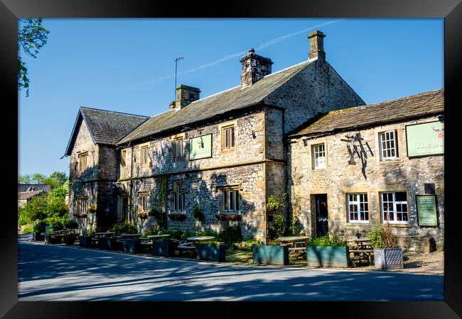 The Buck Inn Malham: Rustic Charm and Cozy Comfort Framed Print by Steve Smith