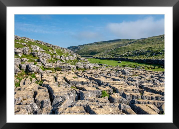 Limestone Pavement Malham: A Geological Wonder Framed Mounted Print by Steve Smith