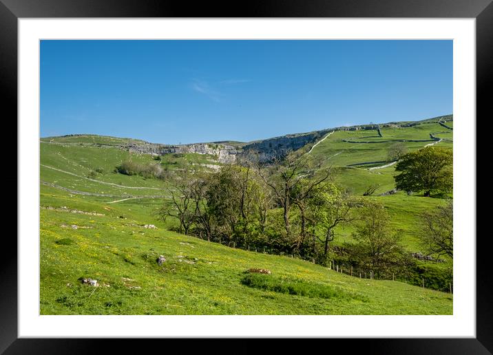 Malham Cove: A Natural Wonder. Framed Mounted Print by Steve Smith