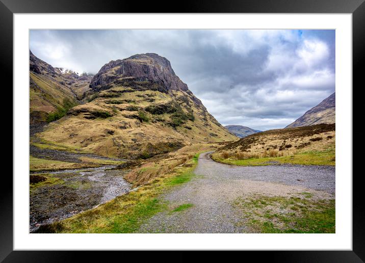Conquering the Peaks of Glencoe's Three Sisters Framed Mounted Print by Steve Smith