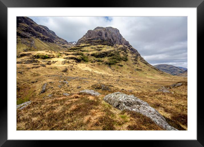 Conquering the Peaks of Glencoe's Three Sisters Framed Mounted Print by Steve Smith