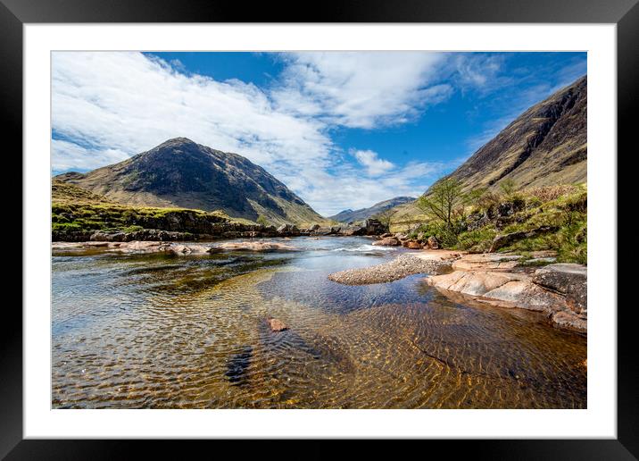 Glen Etive: Majestic Scottish Highlands Framed Mounted Print by Steve Smith