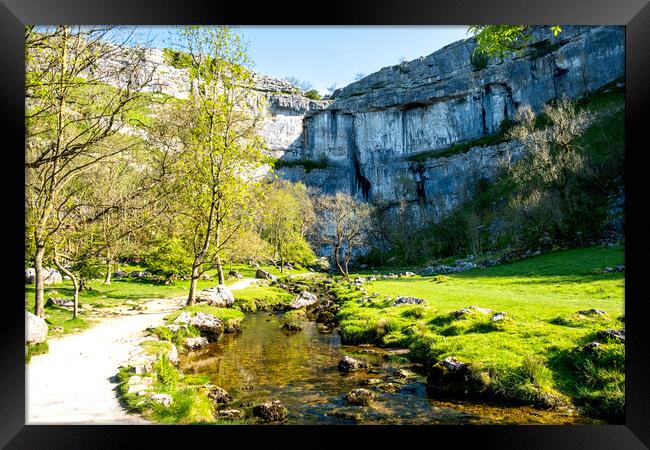Malham Cove: Nature's Masterpiece Framed Print by Steve Smith