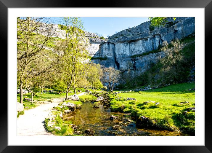 Malham Cove: Nature's Masterpiece Framed Mounted Print by Steve Smith