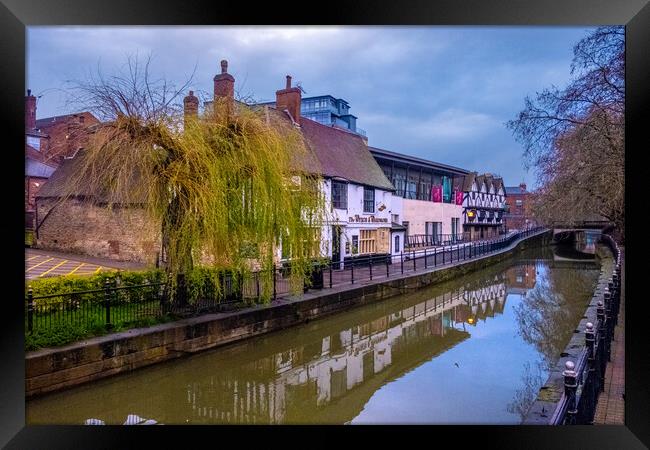 Discovering Lincoln's Serene Waterways Framed Print by Steve Smith