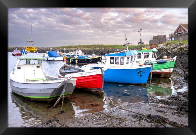 Coastal Delight: Paddy's Hole Harbour Framed Print by Steve Smith