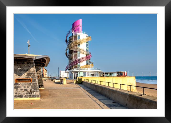 Capturing the Charm of Redcar's Vertical Pier Framed Mounted Print by Steve Smith