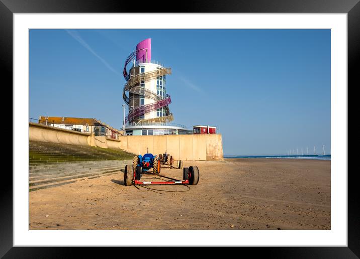 Redcar's Vertical Pier: A Coastal Delight Framed Mounted Print by Steve Smith