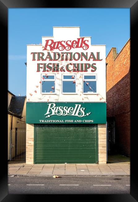 Russells Best: Redcar's Delightful Dish Framed Print by Steve Smith