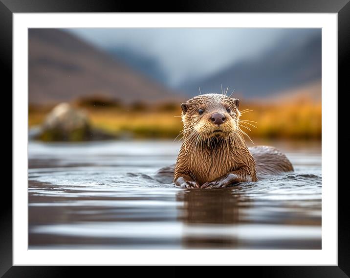 Scottish Otter Framed Mounted Print by Steve Smith