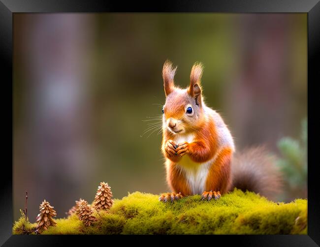 The Red Squirrel Framed Print by Steve Smith