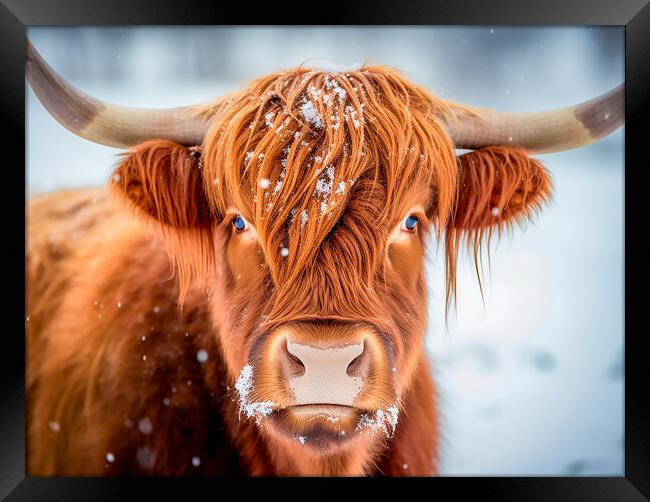 Highland Cow Framed Print by Steve Smith