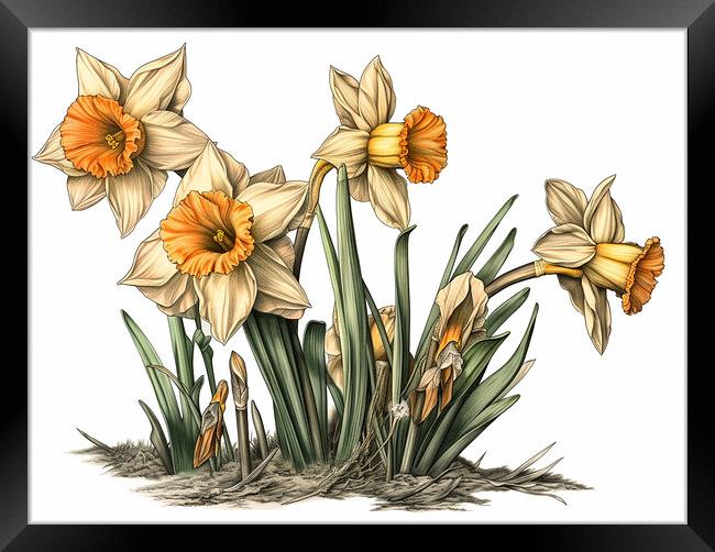 Daffodils Framed Print by Steve Smith