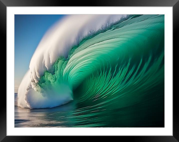 Pacific Breakers Framed Mounted Print by Steve Smith