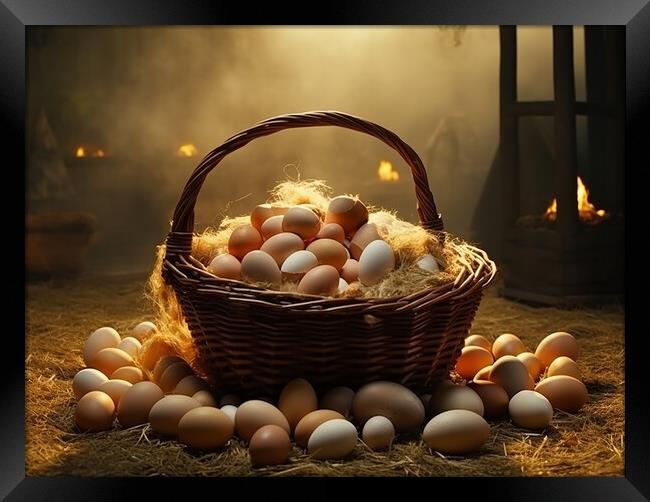 Dont Put All Your Eggs In One Basket Framed Print by Steve Smith