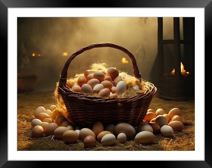 Dont Put All Your Eggs In One Basket Framed Mounted Print by Steve Smith