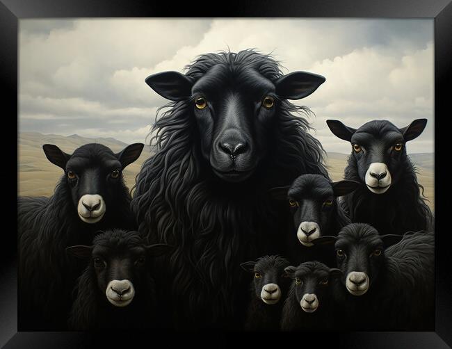 Black Sheep Of The Family Framed Print by Steve Smith