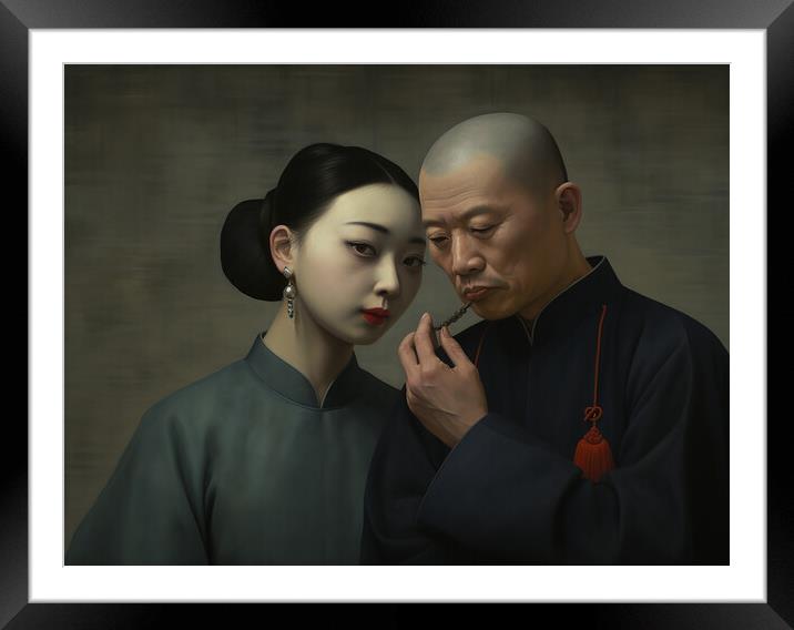 Chinese Whispers Framed Mounted Print by Steve Smith